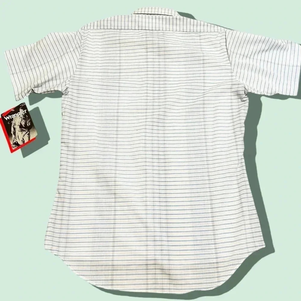 NWT vintage deadstock wrangler men’s button down shirt size medium - Picture 2 of 10